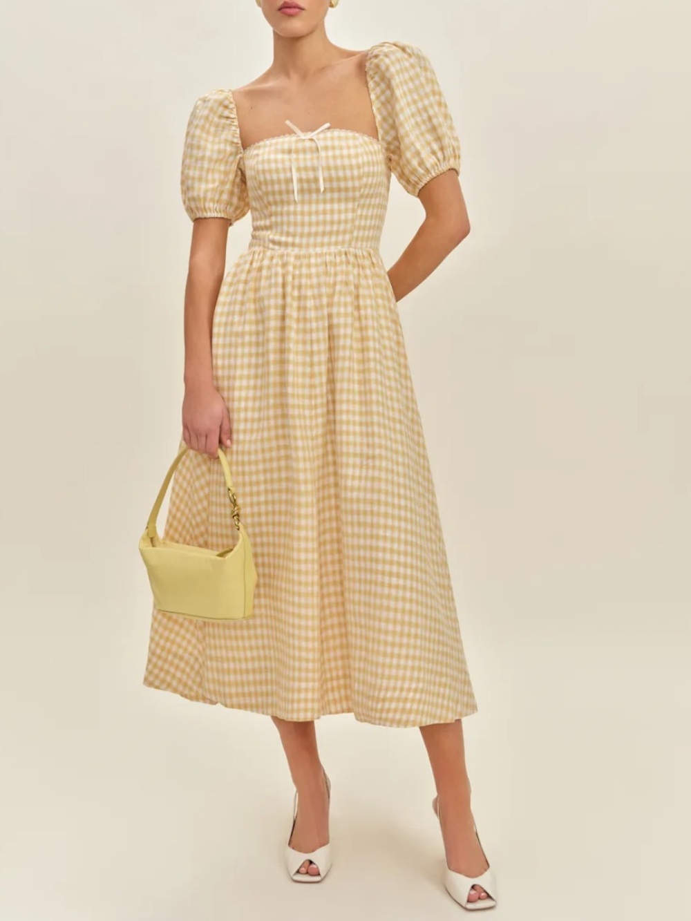 Reformation marella linen dress